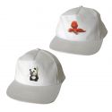 Καπέλο παιδικό αμερικάνικο πεντάφυλλο με Velcro λευκό 022542
